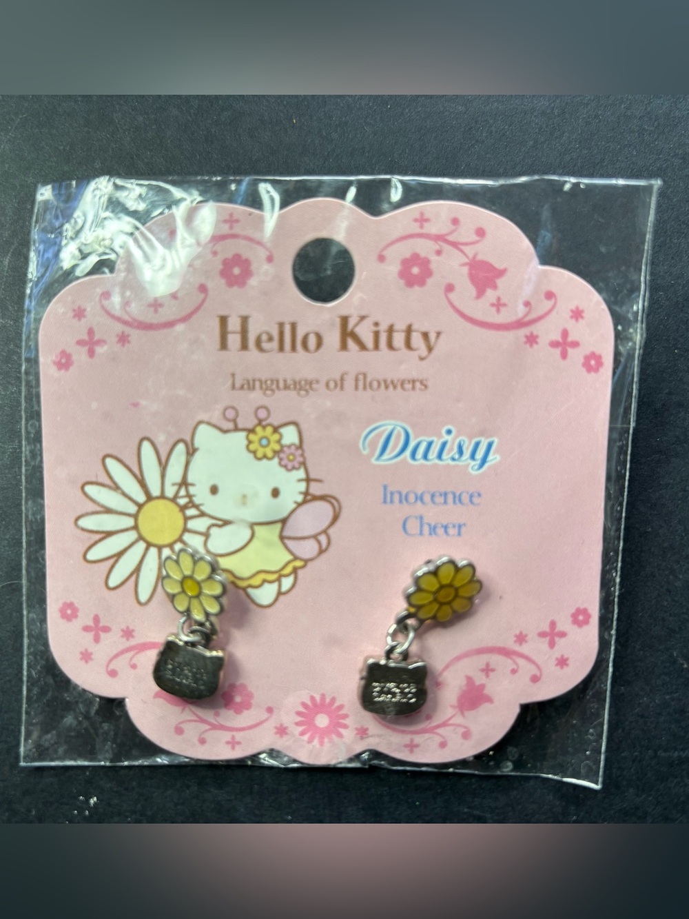 Vintage Sanrio Hello Kitty "Language of Flowers" Daisy Earrings